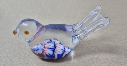 Murano glass bird figurine - murano,