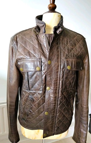 Belstaff men quilted leather - belstaff,