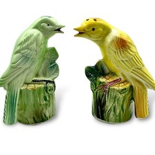 Vtg Salt Pepper Shakers CANARY BIRDS Noise Makers Japan Stoppers 🔥!SALE!🔥