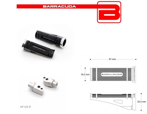 Barracuda rear footrest - barracuda,