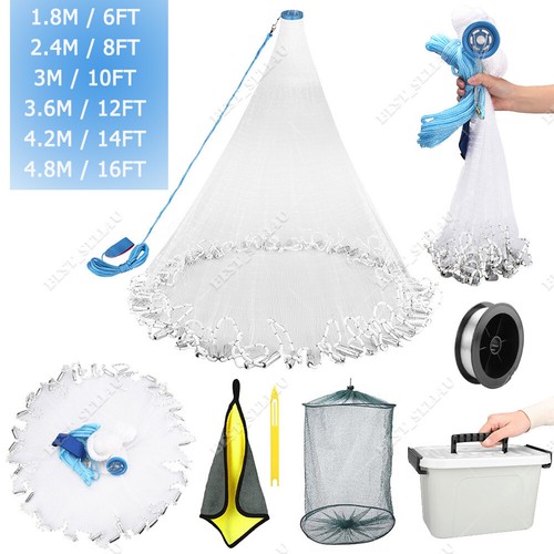 16ft throw fishing - throw, net