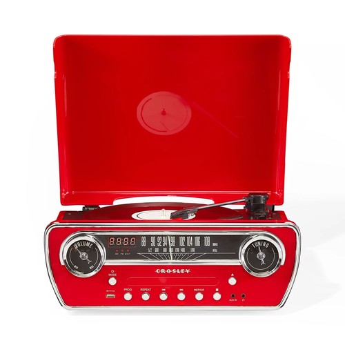 Crosley powel turntable red - powel,