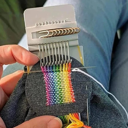 Small loom darning machine - loom,