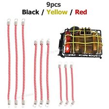 9pcs 1/10 RC Luggage Bungee Cord Elastic Rope Accessories Rack Straps Crawler UK