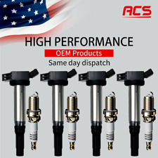 4X OEM Ignition Coils + 4X Iridium Spark Plugs For Toyota Camry RAV4 2.5L UF487