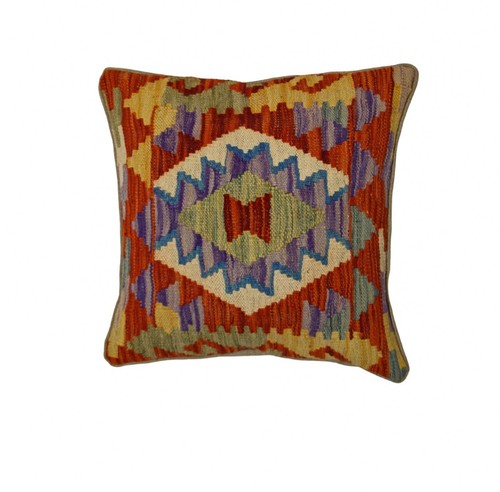 Multicolored kilim cushion - kilim,