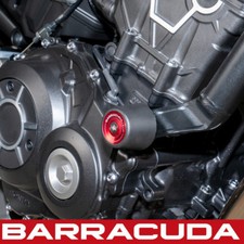 Honda CB650R Crash Bungs 2019-2023 Barracuda + Red Inserts