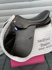 17.5 Inch Brown Pessoa Gen Ex elite S850 Changeable Gullet Jump Saddle