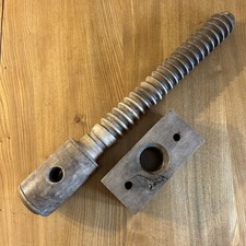  Large Antique Vintage Carpenters Wooden Screw Press Clamp Vice