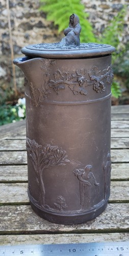 Wedgwood black basalt lidded