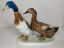 Vintage ROSENTHAL Germany Mallard Ducks Fine Quality Porcelain Figurine 34 1/1