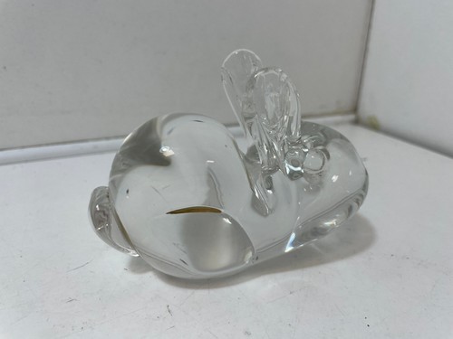 Wedgwood glass rabbit figurine - wedgwood,