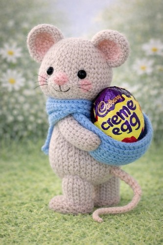 Easter mouse knitting - easter,