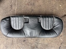 Rover 75 // MG ZT Saloon Rear Seat Base (Black Leather with Smokestone Piping)