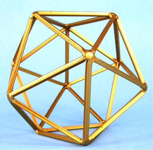 Geodesic dome gold metal - geodesic,