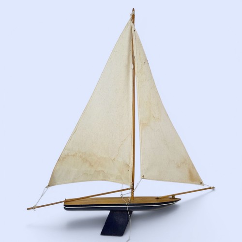 Vintage wood pond yacht - vintage,
