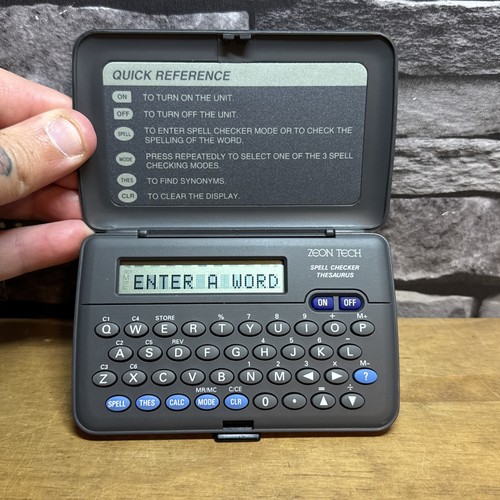 Zeon tech vintage spellchecker - tech,