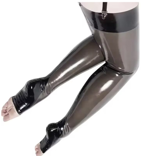 Latex thigh high stockings - latex,