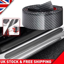 2M Car Carbon Fiber Film Sticker Door Sill Scuff Anti-Scratch Tape Protection UK
