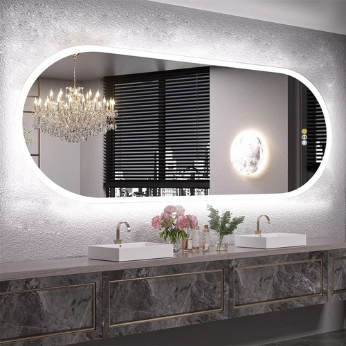 Large led bathroom mirror - large,