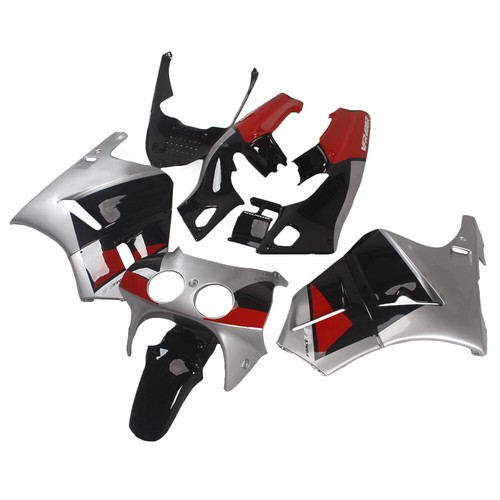 Black silver red fairing fit - silver,