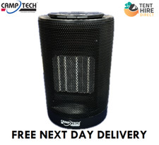 Camptech Lyra 240V Electric Ceramic Fan Heater Eco Camping With Travel Bag