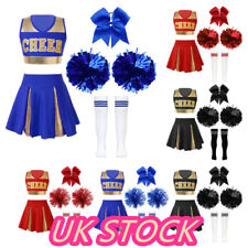UK Girl Cheerleading Uniform Performance Costume Cheer Leader Cosplay Outfits