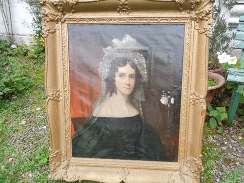 Huge 19th century - huge, framed