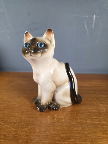 Vintage siamese cat - siamese, ceramic
