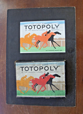 Vintage 1940's Waddingtons Totopoly Board Game Complete Card Horses Horse Racing