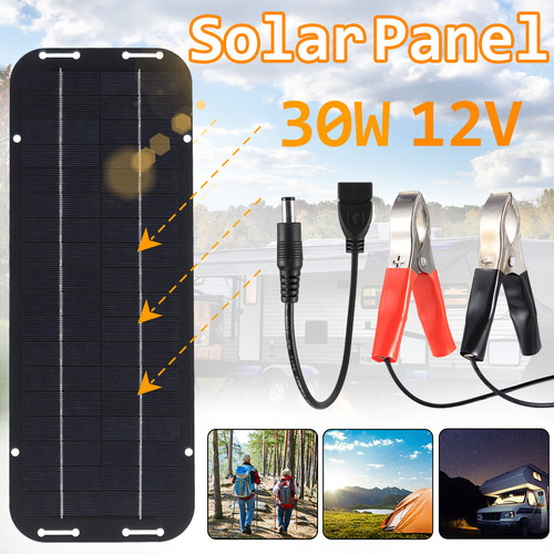 30w 12v solar panel trickle - 12v,