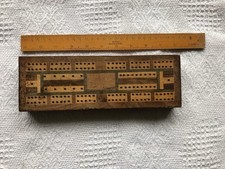 Vintage Wooden Cribbage Board