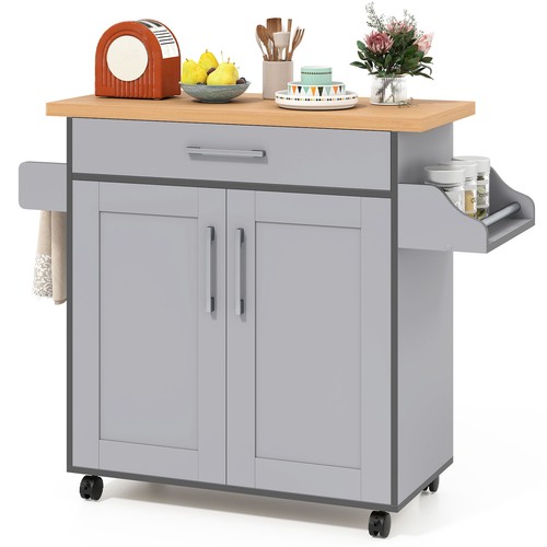 Door grey cabinet - grey, kitchen