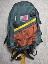 Vintage Ortovox CUMULUS Tour Hiking Backpack GREEN Orange Yellow SEE DESCRIPTION