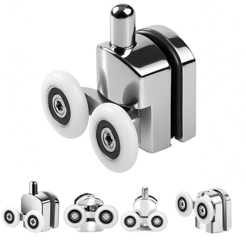 4pcs twin shower door - shower, rollers
