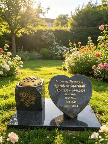Heart memorial stone - heart,