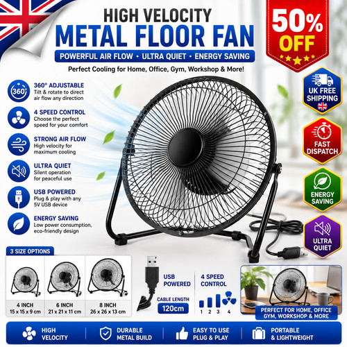 Metal floor fan - floor, velocity