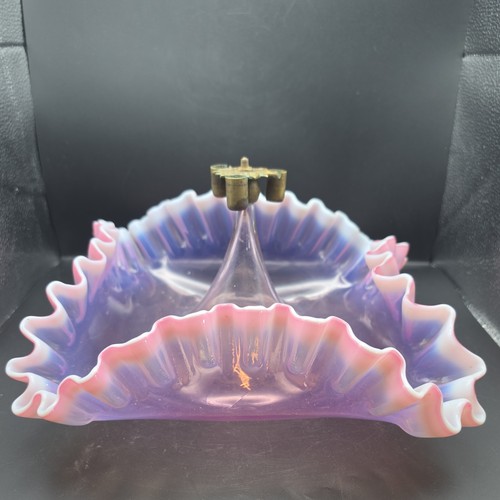 Large square ruffled rim pink - rim,