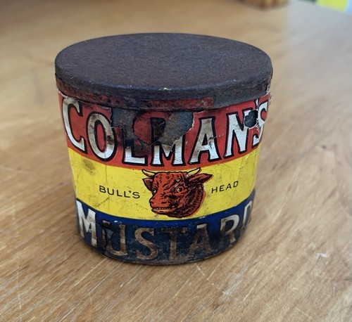 Colmans empty mustard tin - colmans,