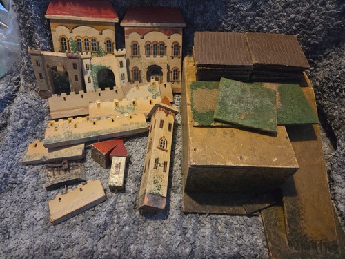 Vintage wooden toy - toy, set