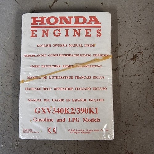 Honda engine owners manual - honda,