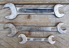 Vintage LISTER Stationery Engine Various Size Open Ended Spanner Tools #55