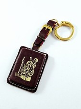 Keyring - Alombard - Saint Christopher, Leather - Chimes Electric 1960s