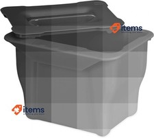 Relaxdays Kitchen Small Garbage Bucket With Lid Black