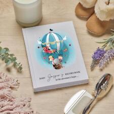 Personalised Baby Record Book Keepsake Milestone Journal Balloon Design BJO-5
