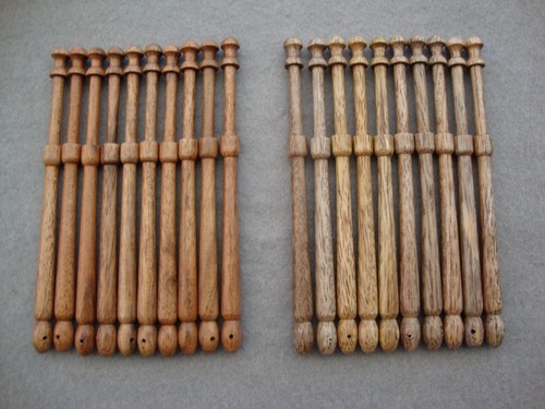 Lace bobbins acacia mango - lace,