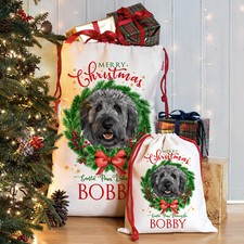 Black Labradoodle Christmas