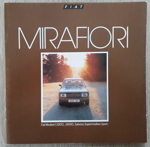 Fiat mirafiori range brochure - fiat,