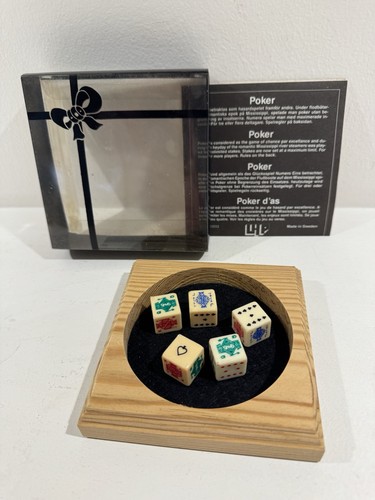 Vintage LIL Sweden Poker Dice