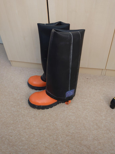 Rubber waders used - waders,